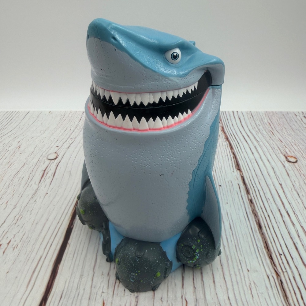 Disney‎ On Ice Finding Nemo Bruce the Shark Souvenir Mug Blue Plastic Sculpted